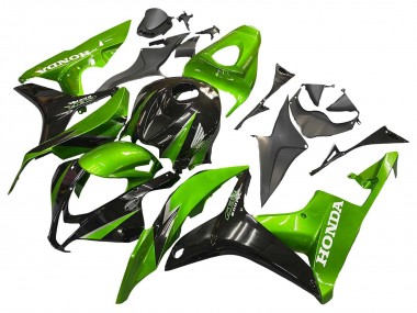 Descuento Kits Carenado Moto Honda CBR600RR 2007-2008 - Verde Negro Brillante
