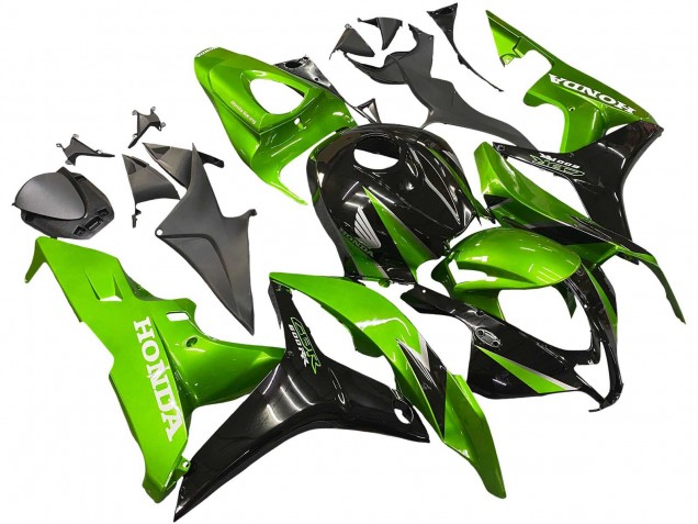 Descuento Kits Carenado Moto Honda CBR600RR 2007-2008 - Verde Negro Brillante
