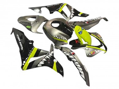 Descuento Carenados Moto Honda CBR600RR 2007-2008 - Gris Fluorescent Amarillo Tiburón