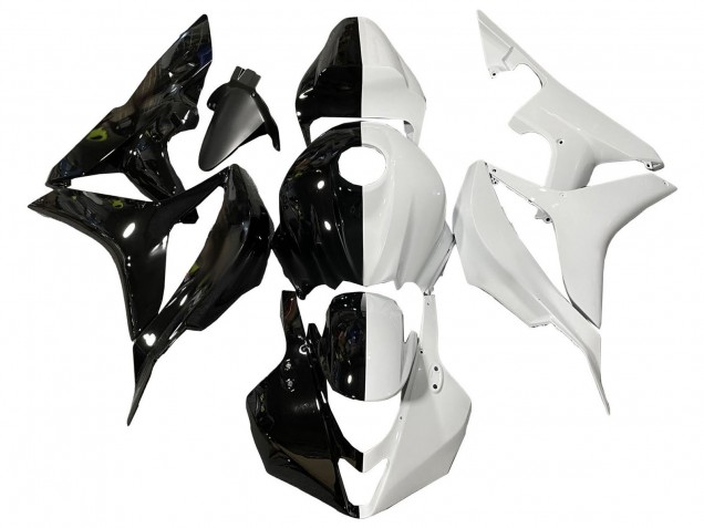Descuento Carenados Moto Honda CBR600RR 2007-2008 - Blanco Negro Brillante Dividir