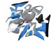 Descuento Carenados Moto Honda CBR600RR 2007-2008 - Nardo Gris Azul Blanco Negro Brillante