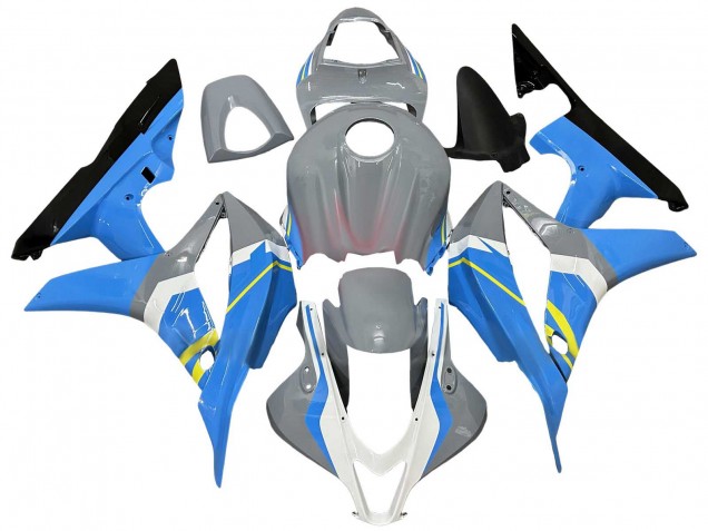 Descuento Carenados Moto Honda CBR600RR 2007-2008 - Nardo Gris Azul Blanco Negro Brillante