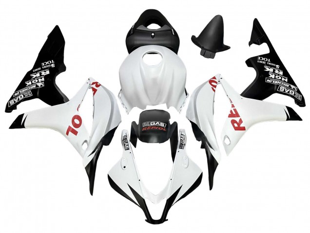 Descuento Carenados Moto Honda CBR600RR 2007-2008 - Blanco Negro Mate Rojo Repsol