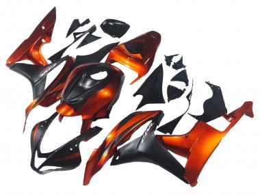 Descuento Carenado Moto Honda CBR600RR 2007-2008 - Naranja Negro Mate