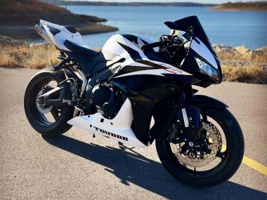 Descuento Carenados Moto Honda CBR600RR 2007-2008 - Blanco Negro Carrera