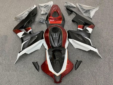 Descuento Carenados Moto Honda CBR600RR 2007-2008 - Blanco Rojo Negro Mate