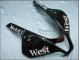 Descuento Carenados Moto Honda CBR600RR 2007-2008 - Negro Brillante Blanco West