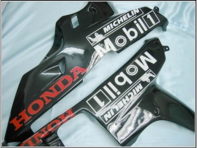 Descuento Carenados Moto Honda CBR600RR 2007-2008 - Negro Brillante Blanco West