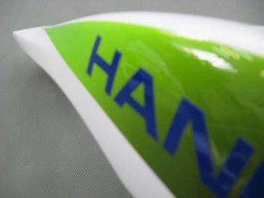 Descuento Carenados Moto Honda CBR600RR 2007-2008 - Blanco Verde Amarillo Negro Brillante Hannspree