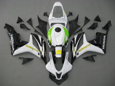 Descuento Carenados Moto Honda CBR600RR 2007-2008 - Blanco Verde Amarillo Negro Brillante Hannspree