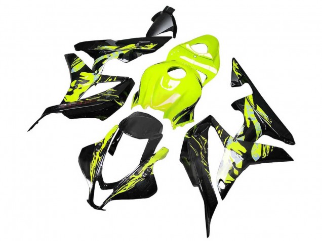 Descuento Carenados Moto Honda CBR600RR 2007-2008 - Amarillo Negro Brillante