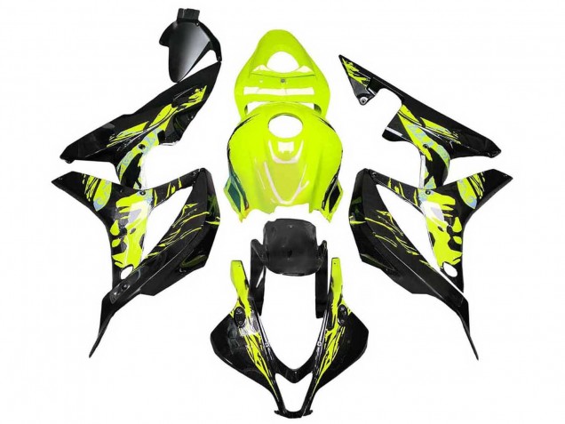Descuento Carenados Moto Honda CBR600RR 2007-2008 - Amarillo Negro Brillante