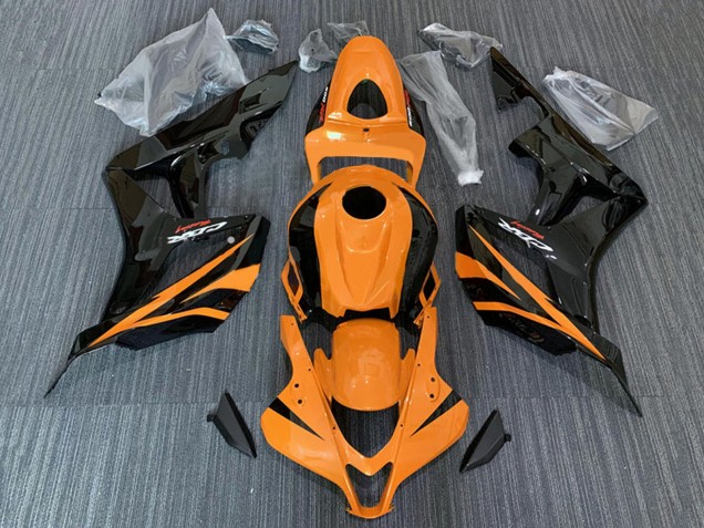 Descuento Carenados Moto Honda CBR600RR 2007-2008 - Naranja Negro Brillante Carrera