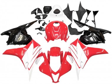 Descuento Kits Carenado Moto Honda CBR600RR 2009-2012 - Blanco Rojo Negro Brillante