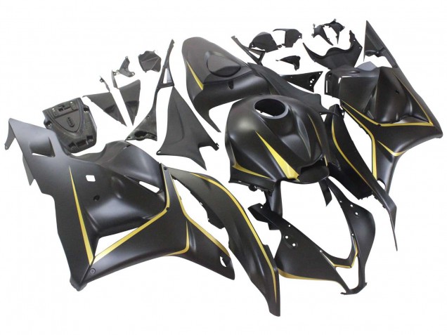 Descuento Carenados Moto Honda CBR600RR 2009-2012 - Negro Mate Oro