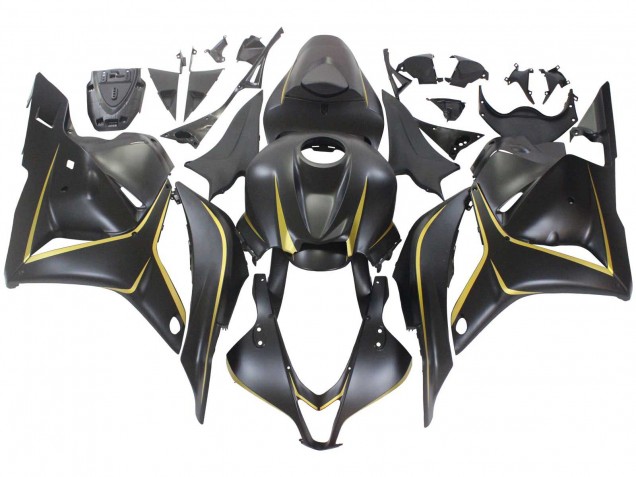 Descuento Carenados Moto Honda CBR600RR 2009-2012 - Negro Mate Oro