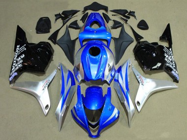 Descuento Carenados Moto Honda CBR600RR 2009-2012 - Plata Azul Negro Brillante Carrera