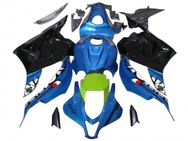 Descuento Carenados Moto Honda CBR600RR 2009-2012 - Azul Verde Negro Brillante Tiburón