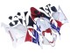 Descuento Carenados Moto Honda CBR600RR 2009-2012 - Blanco Rojo Azul