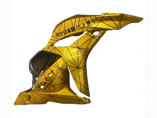 Descuento Carenados Moto Honda CBR600RR 2009-2012 - Oro Negro Brillante