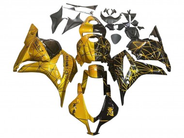 Descuento Carenados Moto Honda CBR600RR 2009-2012 - Oro Negro Brillante