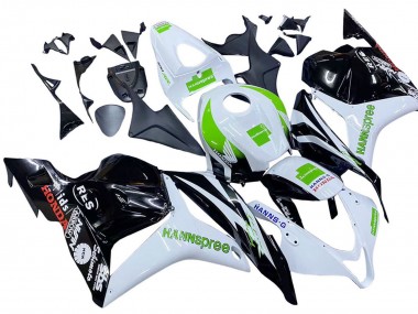 Descuento Carenados Moto Honda CBR600RR 2009-2012 - Blanco Verde Negro Brillante Hannspree