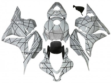 Descuento Carenados Moto Honda CBR600RR 2009-2012 - Blanco Gris Negro Línea