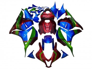 Descuento Carenados Moto Honda CBR600RR 2009-2012 - Azul Rojo Verde