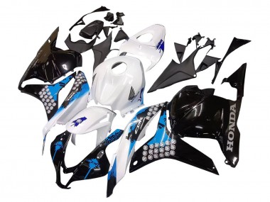 Descuento Kit Carenados Moto Honda CBR600RR 2009-2012 - Blanco Azul Negro Brillante