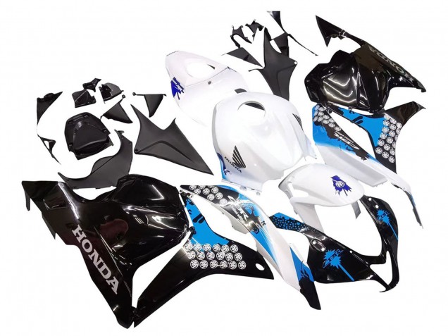 Descuento Kit Carenados Moto Honda CBR600RR 2009-2012 - Blanco Azul Negro Brillante