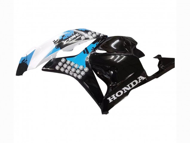 Descuento Kit Carenados Moto Honda CBR600RR 2009-2012 - Blanco Azul Negro Brillante