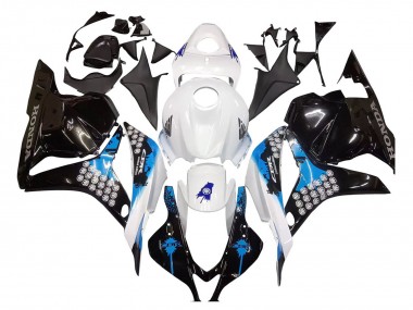 Descuento Kit Carenados Moto Honda CBR600RR 2009-2012 - Blanco Azul Negro Brillante