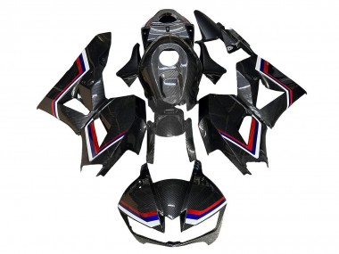 Descuento Carenados Moto Honda CBR600RR 2009-2012 - Blanco Rojo Azul Negro FibraCarbono