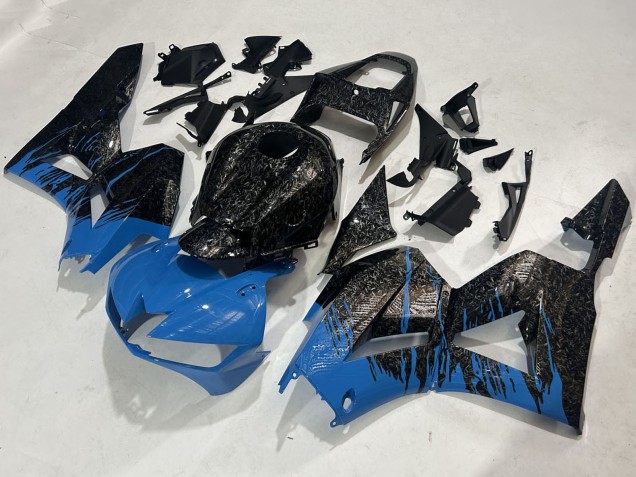 Descuento Carenados Moto Honda CBR600RR 2009-2012 - Negro Falsificado FibraCarbono Azul