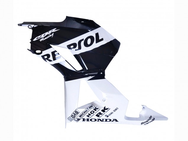 Descuento Carenados Moto Honda CBR600RR 2013-2026 - Blanco Negro Brillante Repsol