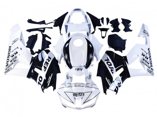 Descuento Carenados Moto Honda CBR600RR 2013-2026 - Blanco Negro Brillante Repsol