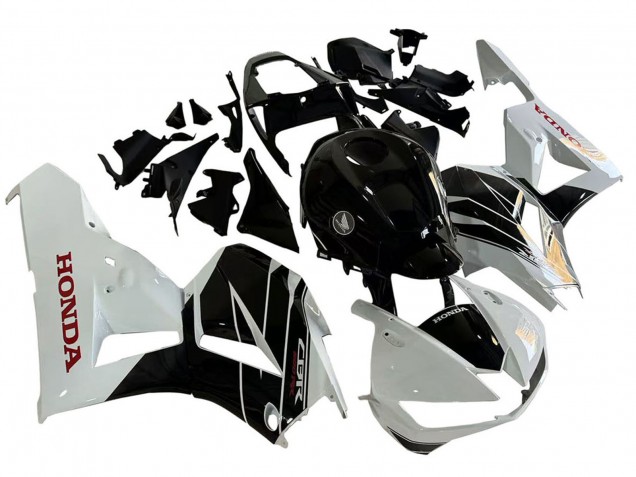 Descuento Kits Carenado Moto Honda CBR600RR 2013-2023 - Blanco Negro Brillante