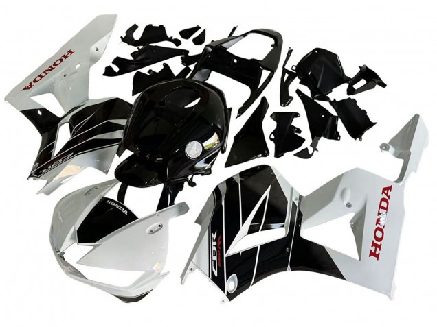 Descuento Kits Carenado Moto Honda CBR600RR 2013-2023 - Blanco Negro Brillante