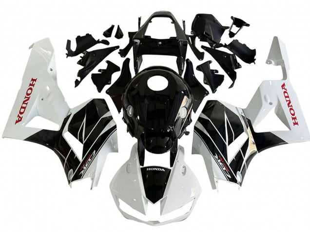 Descuento Kits Carenado Moto Honda CBR600RR 2013-2023 - Blanco Negro Brillante