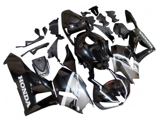 Descuento Carenados Moto Honda CBR600RR 2013-2023 - Plata Negro Brillante