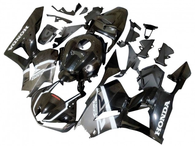 Descuento Carenados Moto Honda CBR600RR 2013-2023 - Plata Negro Brillante