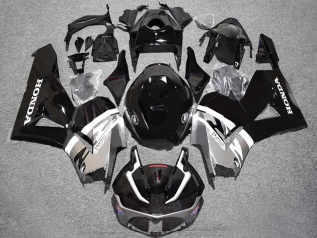 Descuento Carenados Moto Honda CBR600RR 2013-2023 - Plata Negro Brillante