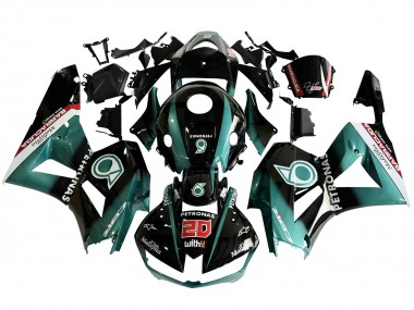 Descuento Carenado Moto Honda CBR600RR 2013-2023 - Azul Verdoso Negro Brillante Petronas 20