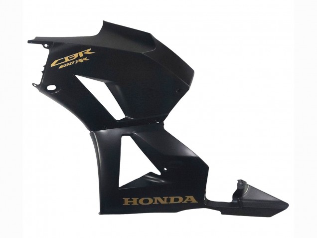 Descuento Carenados Moto Honda CBR600RR 2013-2023 - Negro Mate Oro Calcomanías