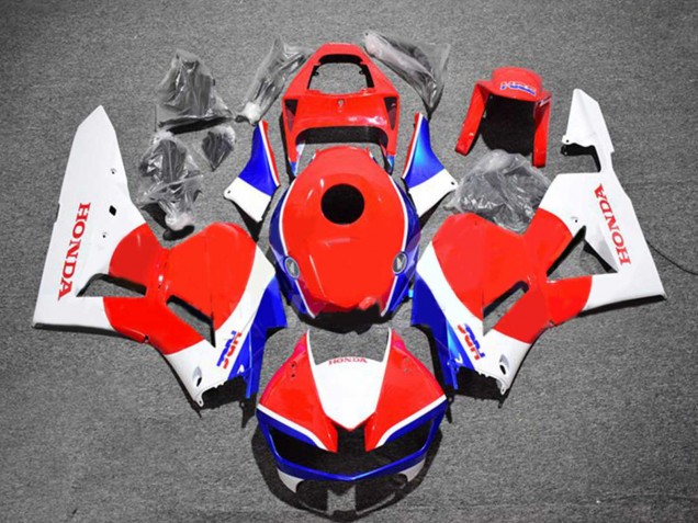 Descuento Kits Carenado Moto Honda CBR600RR 2013-2023 - Blanco Rojo Azul HRC