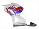 Descuento Carenado Moto Honda CBR600RR 2013-2023 - Blanco Rojo Azul HRC