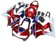 Descuento Carenados Moto Honda CBR600RR 2013-2023 - Blanco Rojo Azul HRC