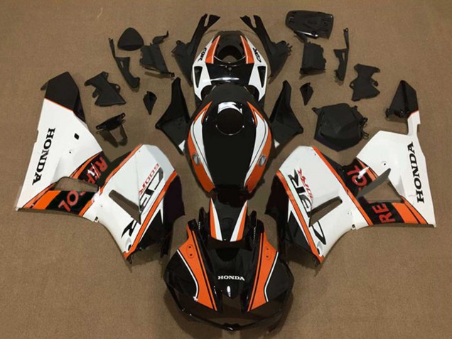 Descuento Carenados Moto Honda CBR600RR 2013-2023 - Blanco Naranja Negro Brillante Repsol
