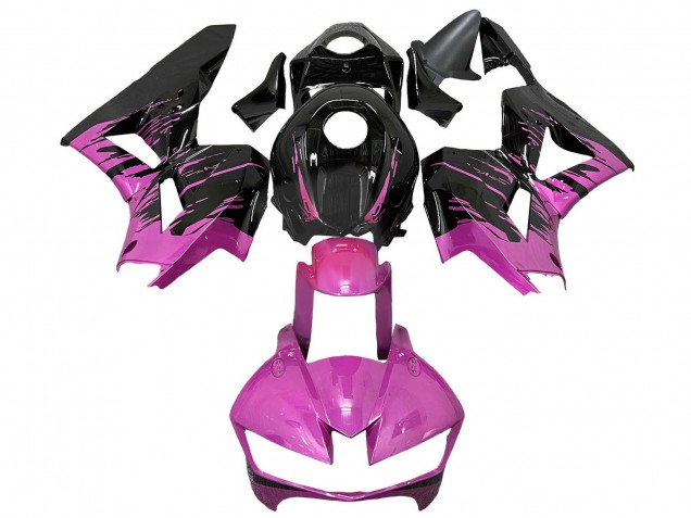 Descuento Carenados Moto Honda CBR600RR 2013-2023 - Rosa Negro Brillante