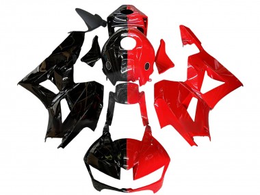 Descuento Carenados Moto Honda CBR600RR 2013-2023 - Negro Brillante Rojo Dividir